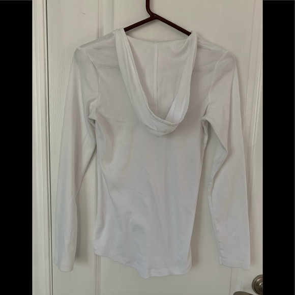 White Esprit cotton hoodie size M - Picture 2 of 3